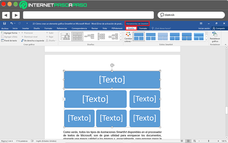 Pasos para crear tus propios elementos gráficos SmartArt en Microsoft Word