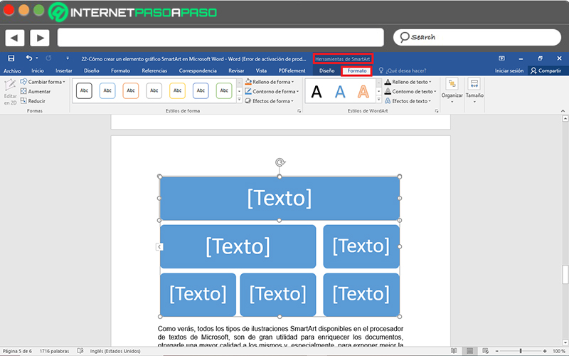 Pasos para crear tus propios elementos gráficos SmartArt en Microsoft Word