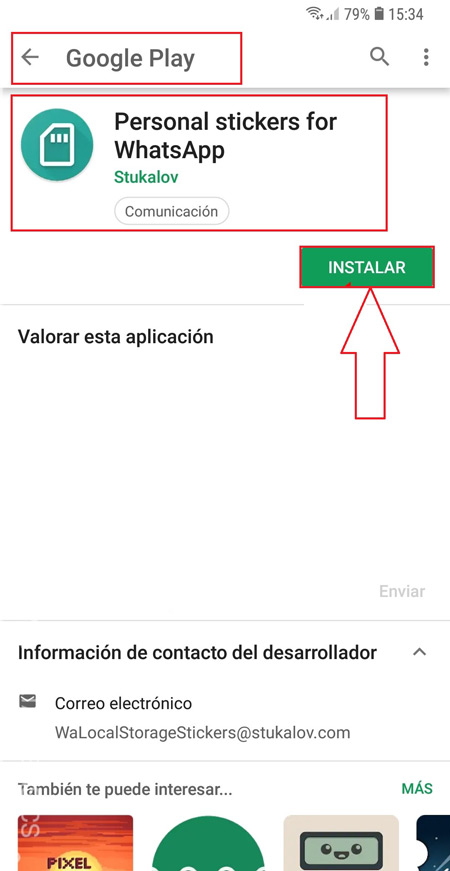 Pasos para generar stickers personalizados para usar en Whatsapp con Android