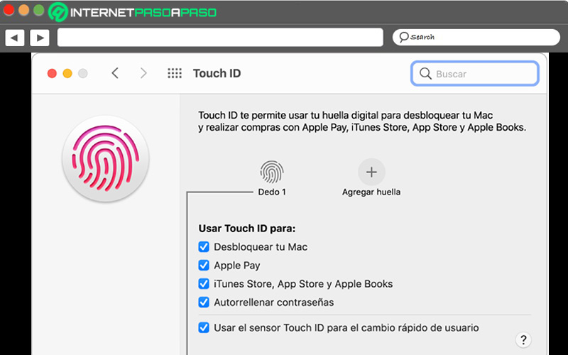 Personalizar Touch ID