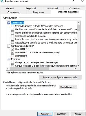 Opciones De Internet En Windows Como Entrar Y Activarlas 21