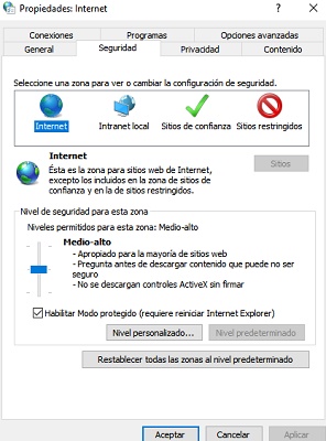 Opciones De Internet En Windows Como Entrar Y Activarlas 21