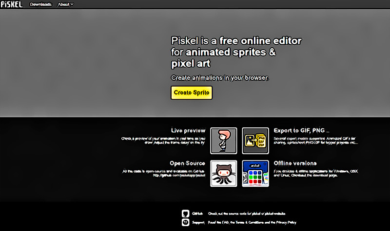Piskel App te permite animar dibujos de pixeles