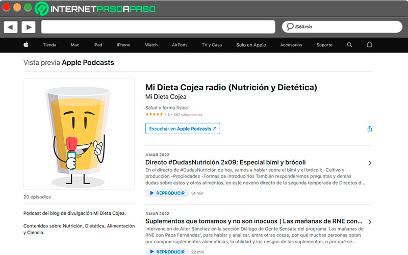 Podcast Mi dieta cojea