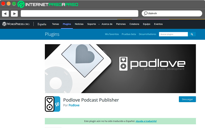 Podlove Podcast Publisher en WordPress