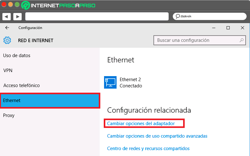 Por Ethernet
