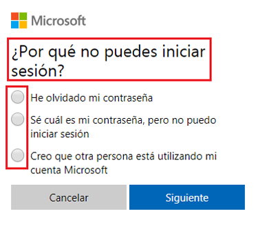 Porque no puedes iniciar sesion en Microsoft Offices