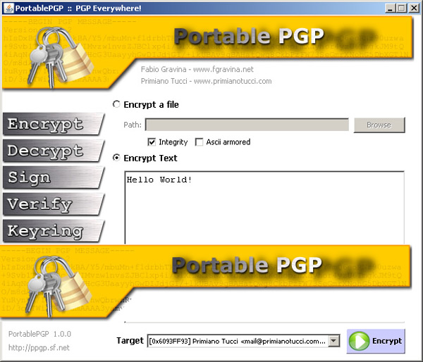 Potable PGP