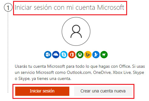 Primer paso para introducir claves activacion Microsoft Office