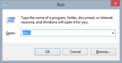 Proceso activacion con claves para Windows 8 slui 3