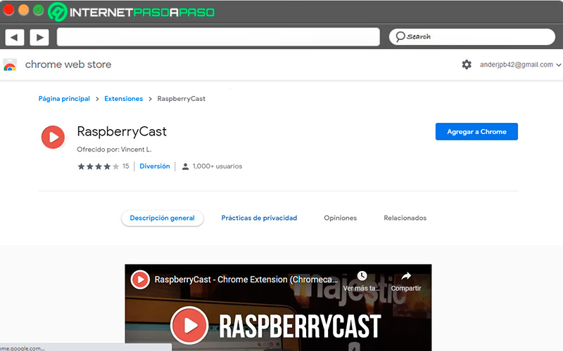 Raspberrycast in the browser