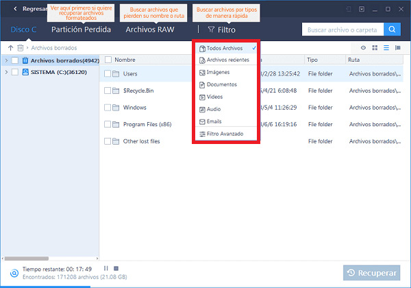 Recover stored information after formatting USB memory