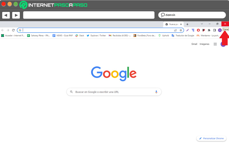 Reinicia el navegador Chrome