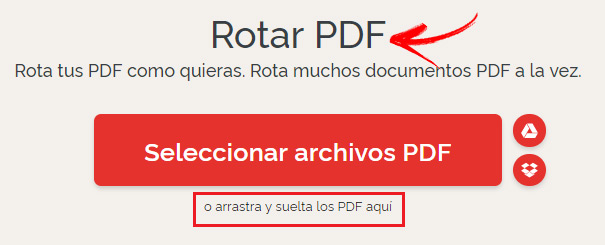 Rotar girar PDF con iLovePDF