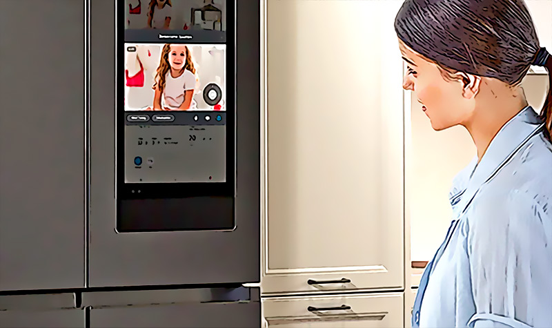 Samsung nos presenta un refrigerador con pantalla LED de primer nivel