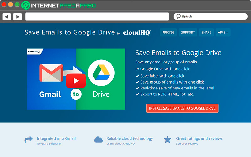 Save Email para Gmail