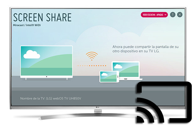 Ver pv en tv con Screen Share