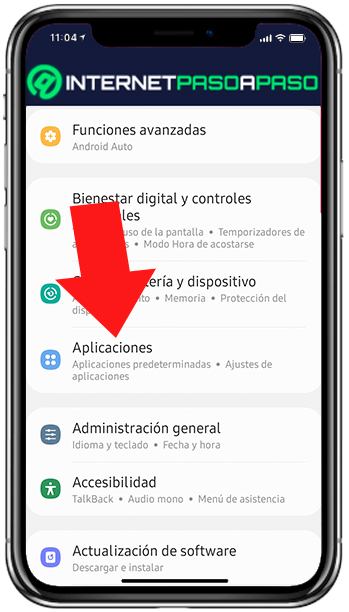 Seccion de aplicaciones en Android 11