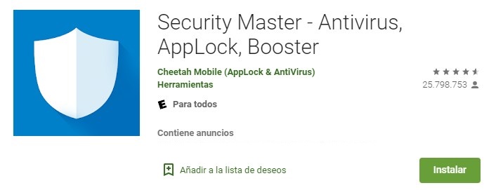 Security Master - Antivirus, AppLock, Booster