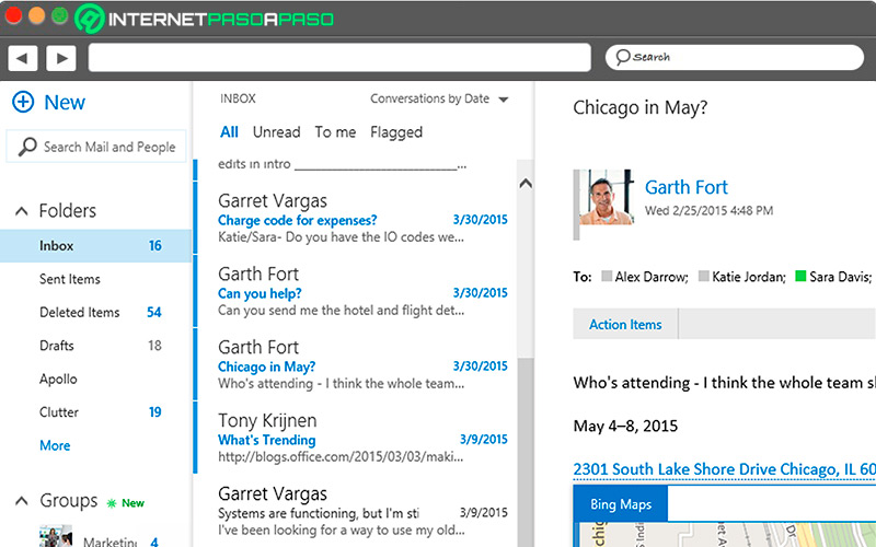 Mail service with Microsoft Exchange
