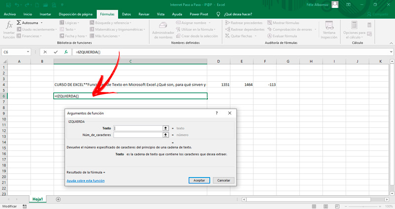 List of all text functions available in Excel and how to use them without errors