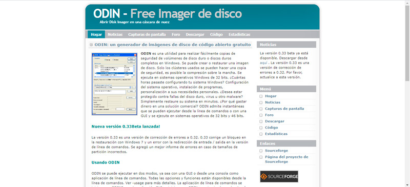 ODIN Free imager disk