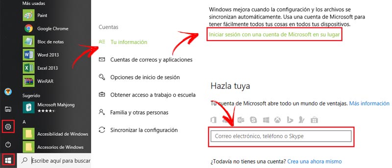 Sincronizar OneDrive en Windows 10