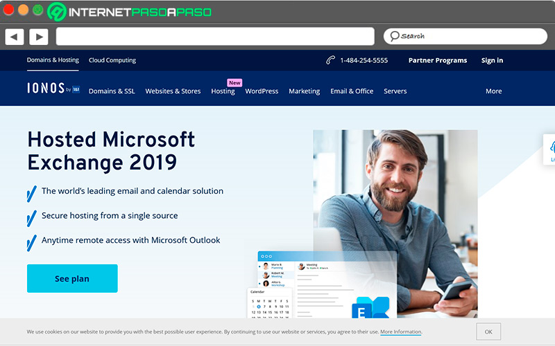 IONOS Hosted Microsoft Exchange Access Site
