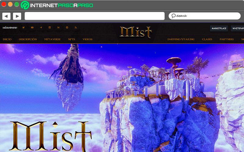 Sitio de acceso a Mist