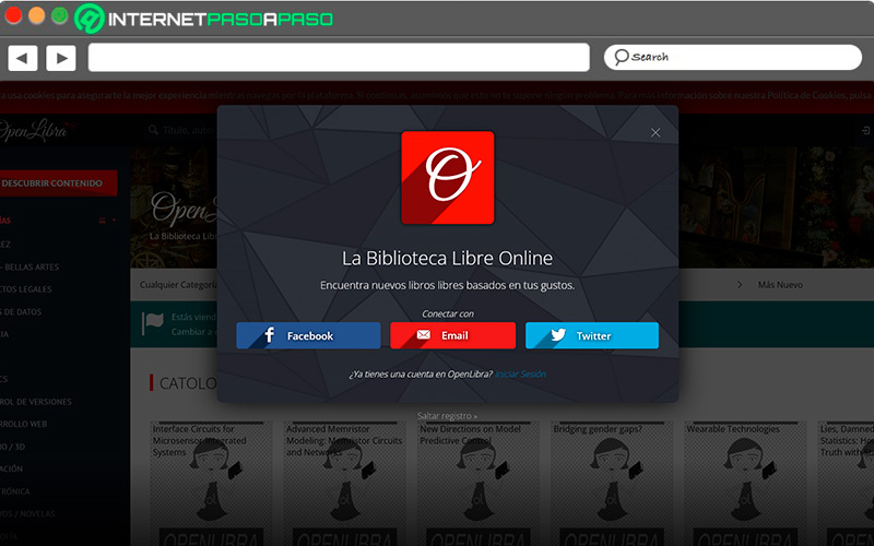 Sitio de acceso a OpenLibra