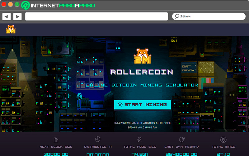 Sitio de acceso a RollerCoin