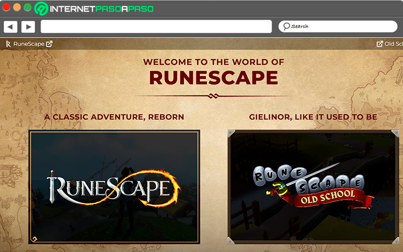 Sitio de acceso a RuneScape
