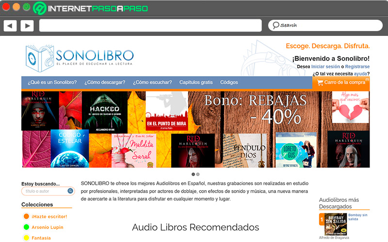 Access site to Sonolibro com