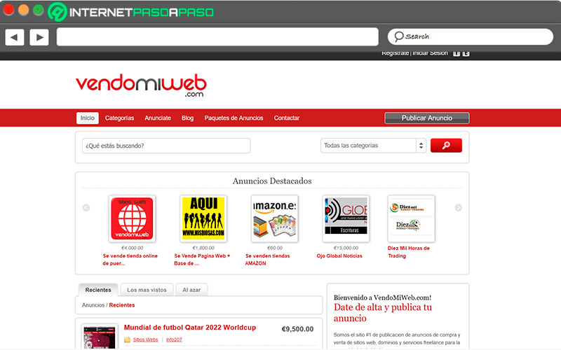 Sitio de acceso a Vendomiweb