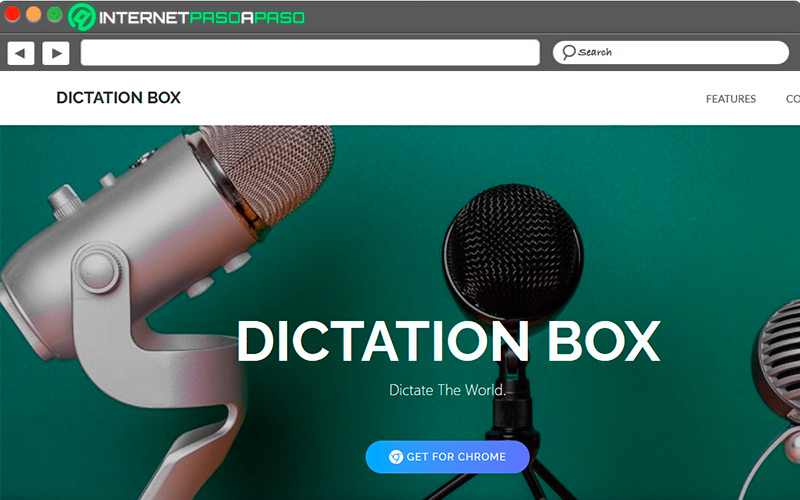 Sitio de descarga de Dictation Box