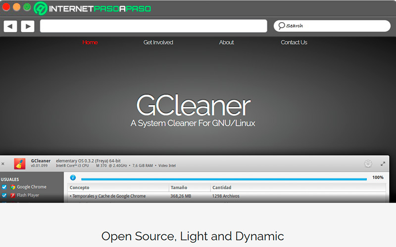 Sitio de descarga de Gcleaner en Linux