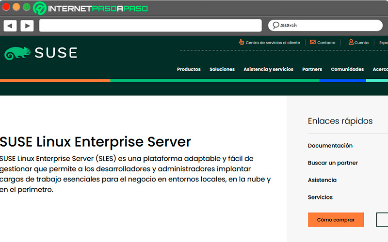 Sitio de descarga de SUSE Linux Enterprise Server
