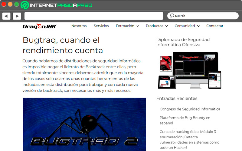 Sitio web de Bugtraq para Linux