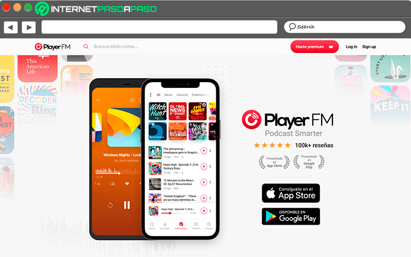 Sitio web de Player FM