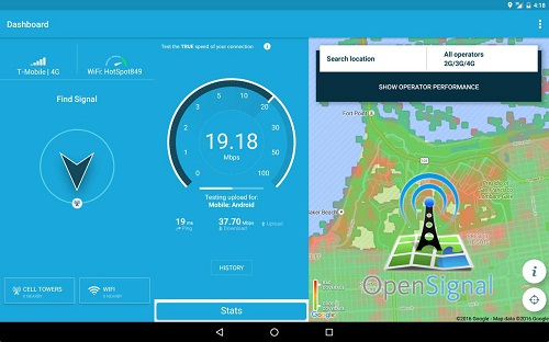 Speedtest y Mapas 3G 4G WiFi