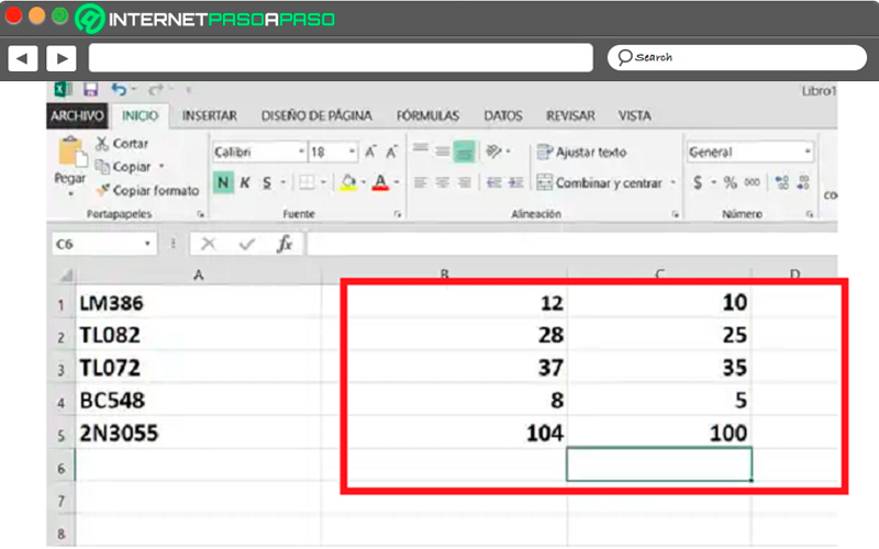 Sumar dos columnas en Excel 