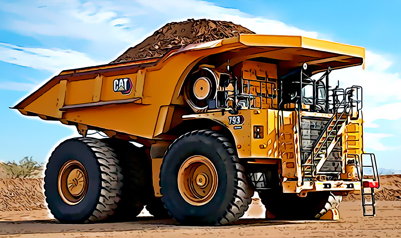 Titan Caterpillar presenta su primer camion minero 793 100% electrico que promete revolucionar la mineria