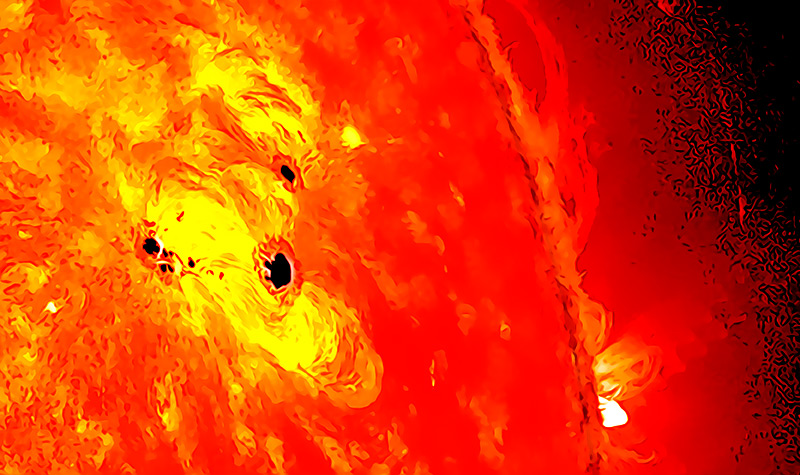 Una mancha solar gigante podria azotar la Tierra con intensas llamaradas solares
