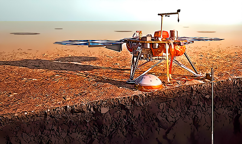 Una tormenta de polvo en Marte por poco crea un lio y acaba con el modulo de aterrizaje InSight