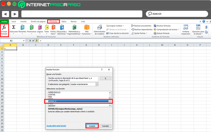 Using the SUMIF function 