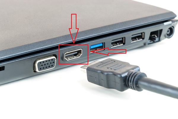 Usando un cable HDMI