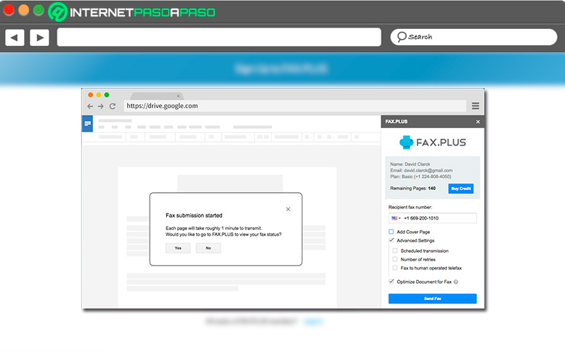 Use Fax Plus in Gmail