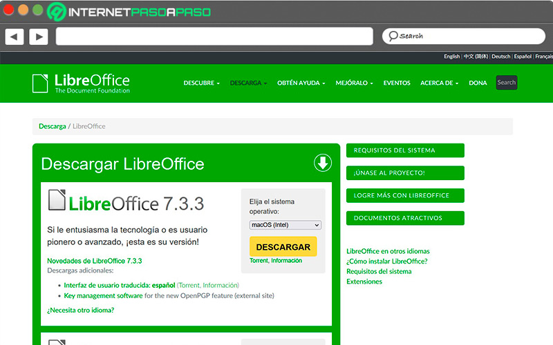 Usar LibreOffice Writer en Mac