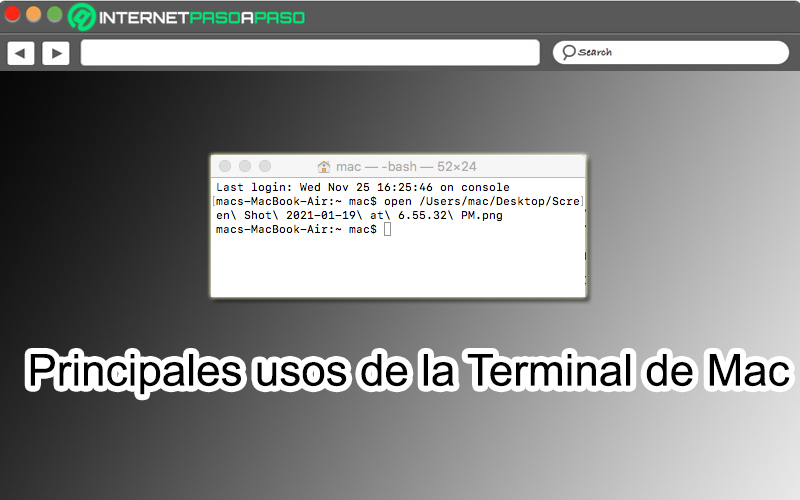 Utilidad de la Terminal de MacOS