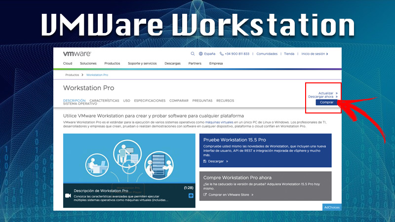 VMWare Workstation para crear máquinas virtuales